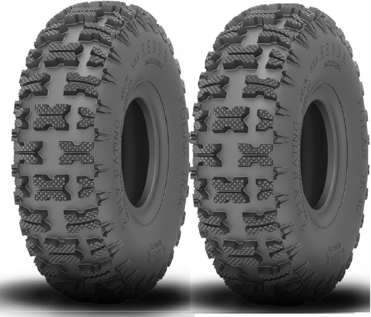 2 Pneus 4.10-6 P5016 Pour Souffleuse à Neige, Quad Enfant, Tondeuse - Profil Tout-Terrain